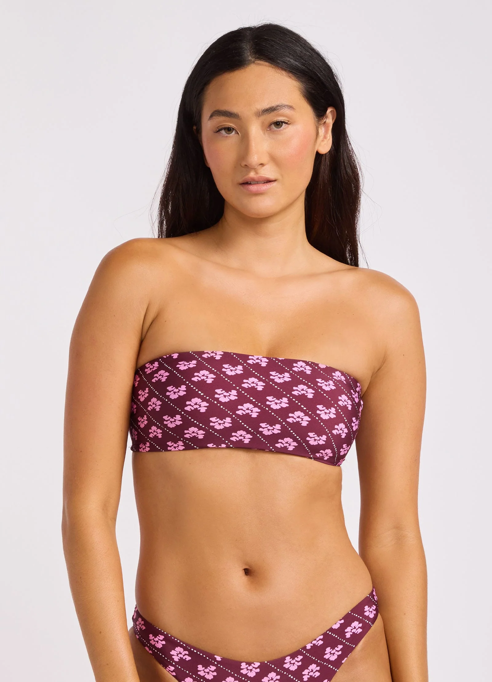 Batik Bloom Bandeau Bikini Top - Image 2
