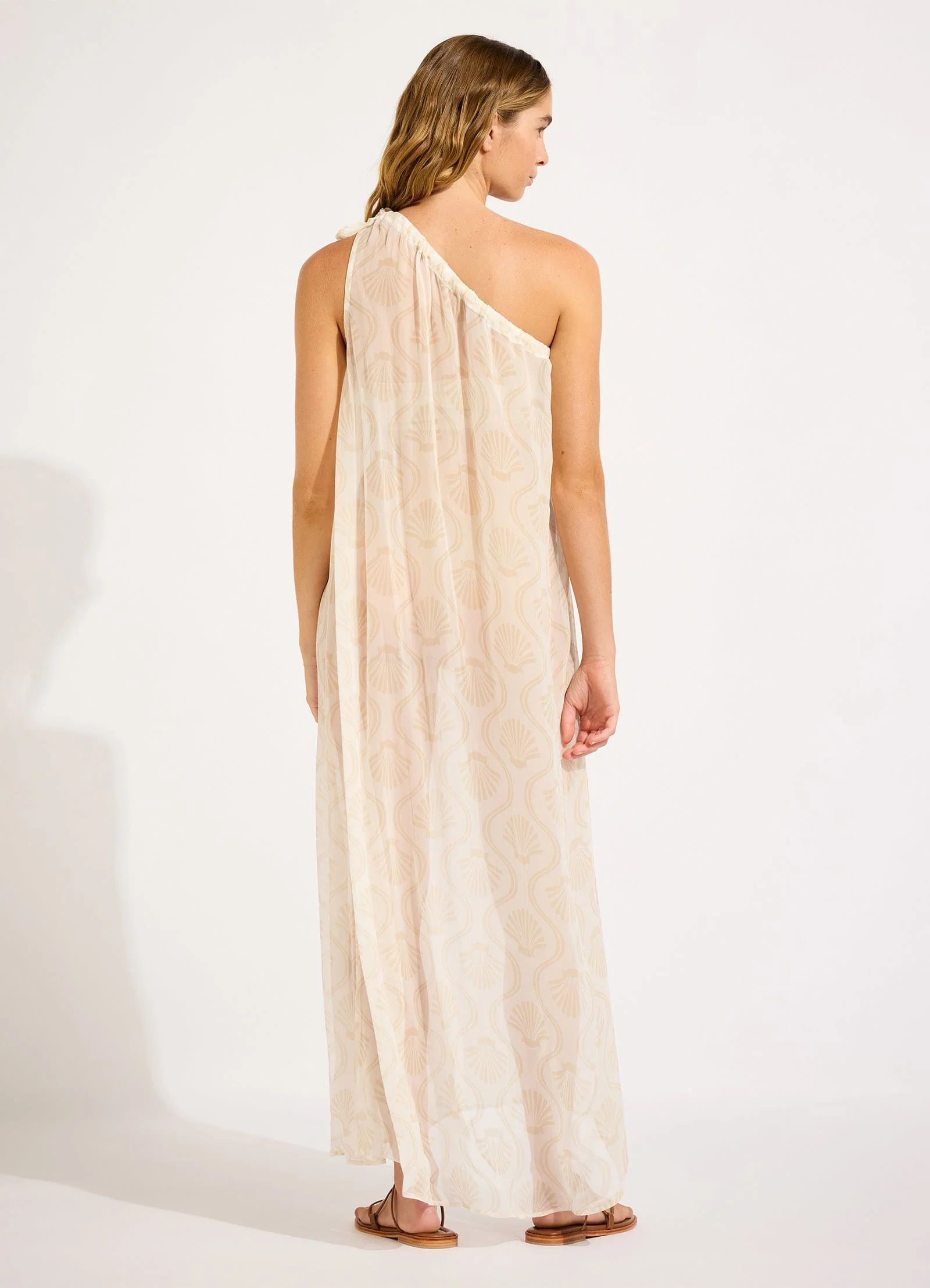 Luna One Shoulder Maxi Kaftan - Image 3